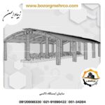 رندر خطی سایبان با پوشش upvc