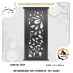 رندر درب تک لنگه طرح شکوفه