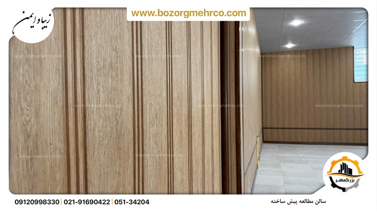 استفاده از دیوار پوشش طرح چوب