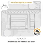 رندر درب ریلی
