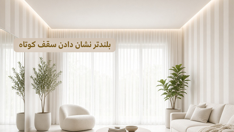 بلندتر نشان دادن سقف کوتاه